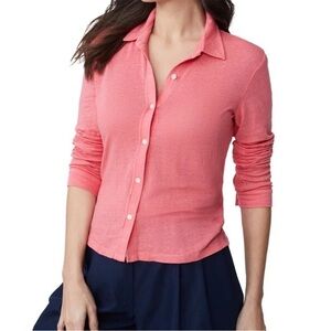 J. Mclaughlin Betty Linen-Blend Top size small